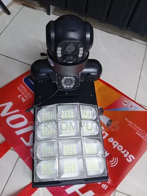 Solar AI Camera and 180W LED Light for Convenient Outdoor Security Kit