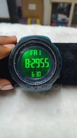 Digital Turquoise Men's Watch