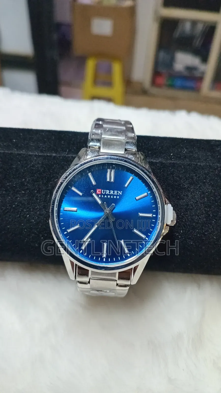 Curren Blue and Silver Blanche Watch