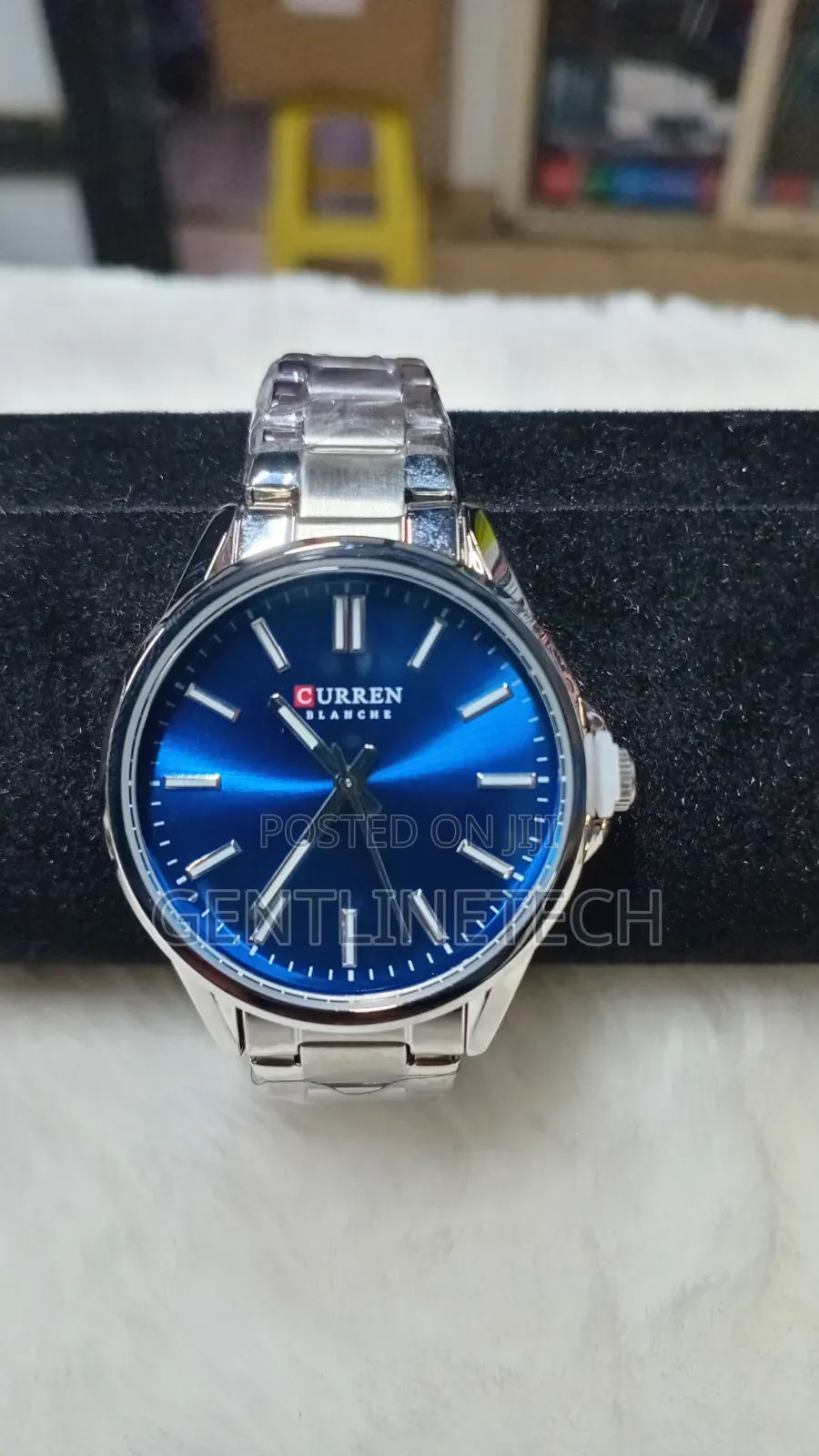 Curren Blue and Silver Blanche Watch