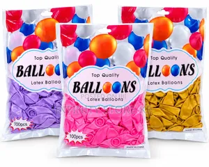 Premium Latex Balloons 100 PCS for Party Decorations