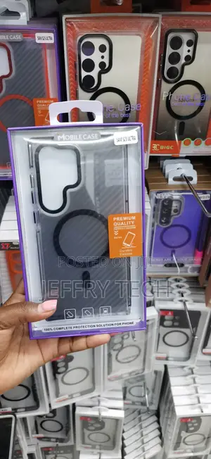 MagSafe Fiber Texture Magnetic Case for the Samsung Galaxy S23 Ultra