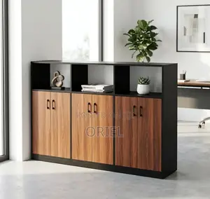 Office Cabinet : Wooden 6-Door Office Cupboard Credenza