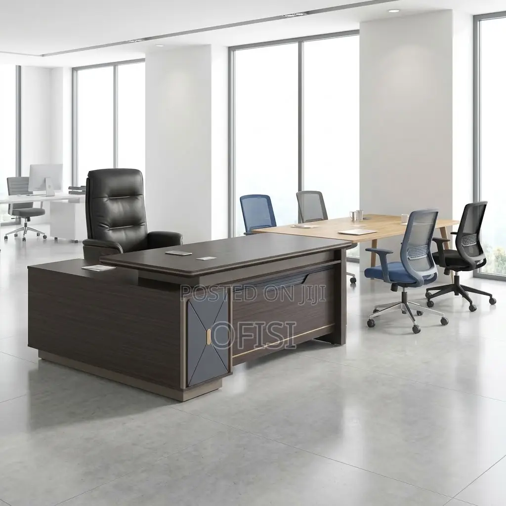 Office Desks| 2 Meters L-Shaped Executive Office Table