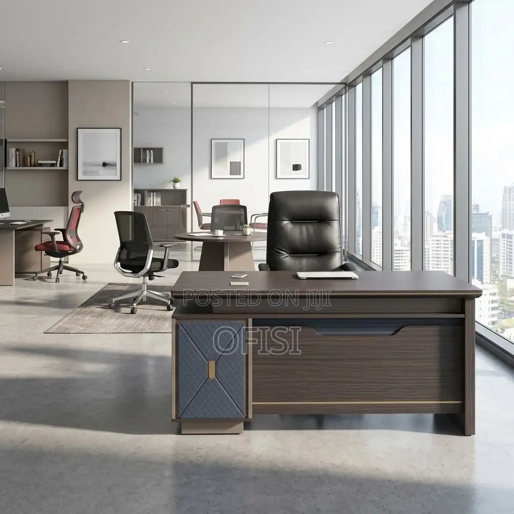 Office Desks| 2 Meters L-Shaped Executive Office Table