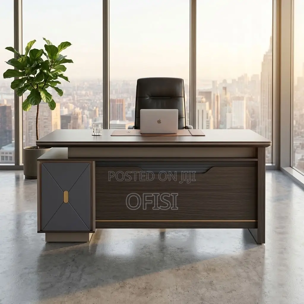 Office Desks| 2 Meters L-Shaped Executive Office Table