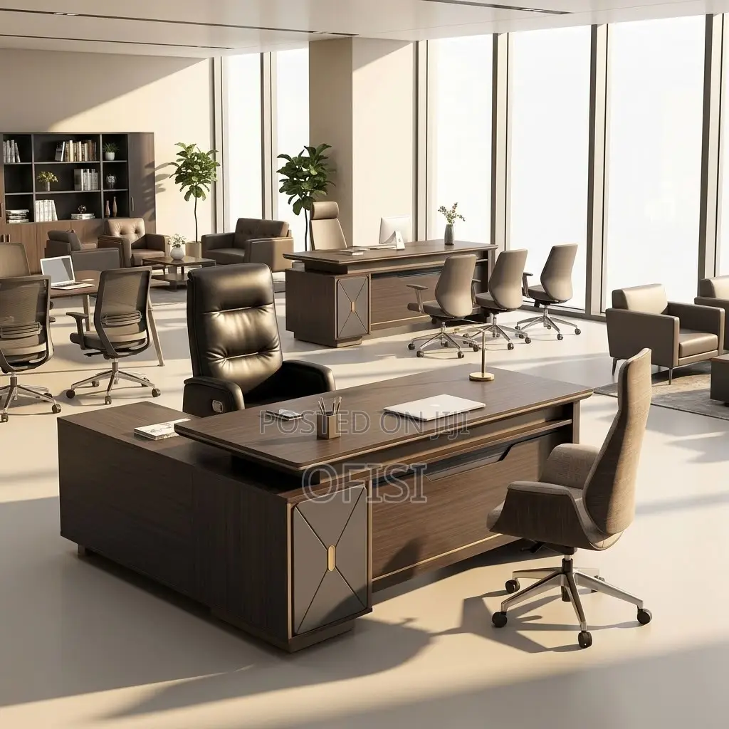 Office Desks| 2 Meters L-Shaped Executive Office Table