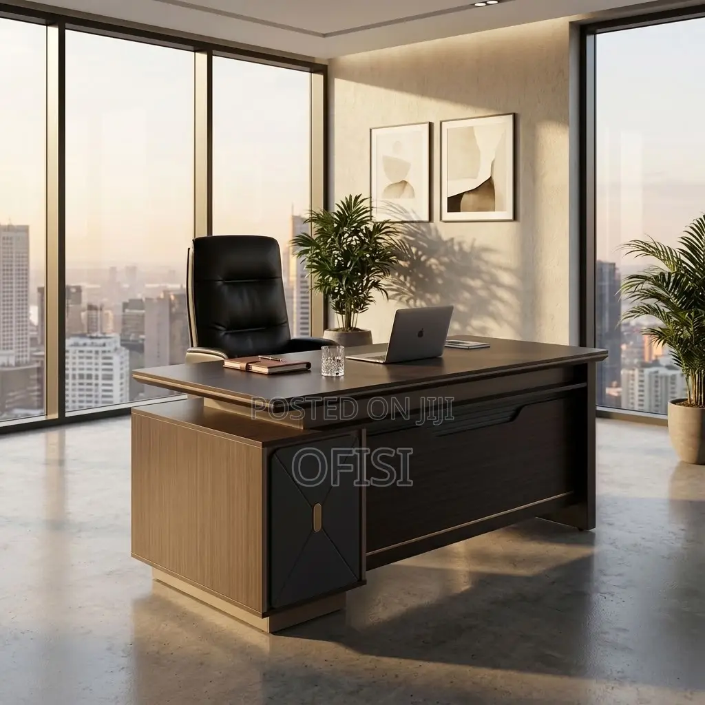 Office Desks| 2 Meters L-Shaped Executive Office Table
