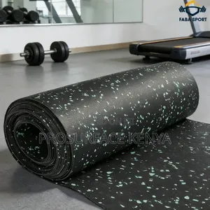 Rubber Fitness Gym Mat – Impact Resistant Workout Floor