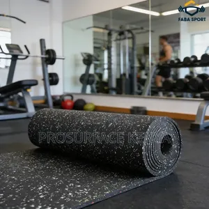 Rubber Fitness Gym Mat – Easy Care Gym Floor Solution