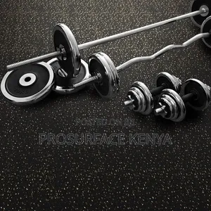Rubber Fitness Gym Mat – Premium Non Slip Workout Floor