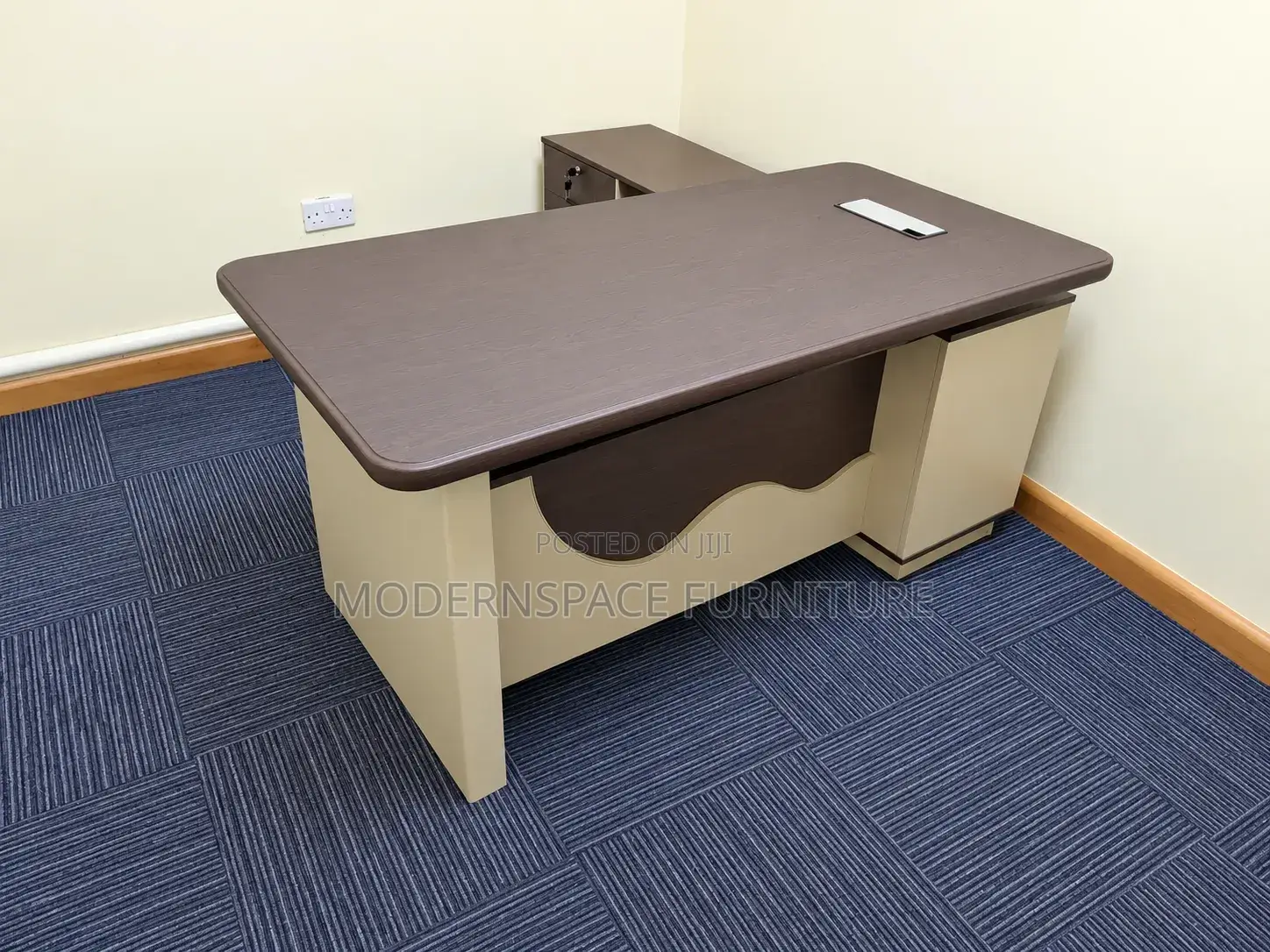 Modern Executive Office Desk | Manager's Desk With Side Storage