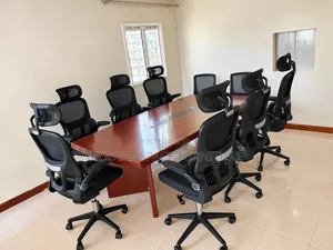 Brown Mahogany Boardroom Meeting Table