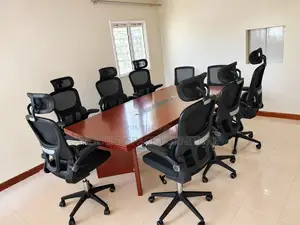 Brown Mahogany Boardroom Meeting Table