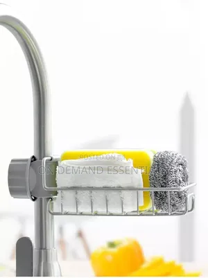 Kitchen Stainless Steel Sink Drain Rack Sponge Storage Faucet