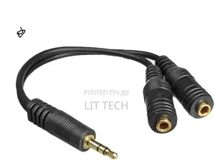 Belkin Speaker and Headphone 3.5 Mm AUX Audio Cable Splitter, Black