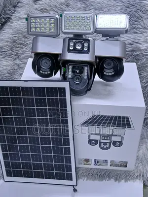 4G VTS30A Triple Lens PTZ Solar Camera 3 Street Lights & NightVision