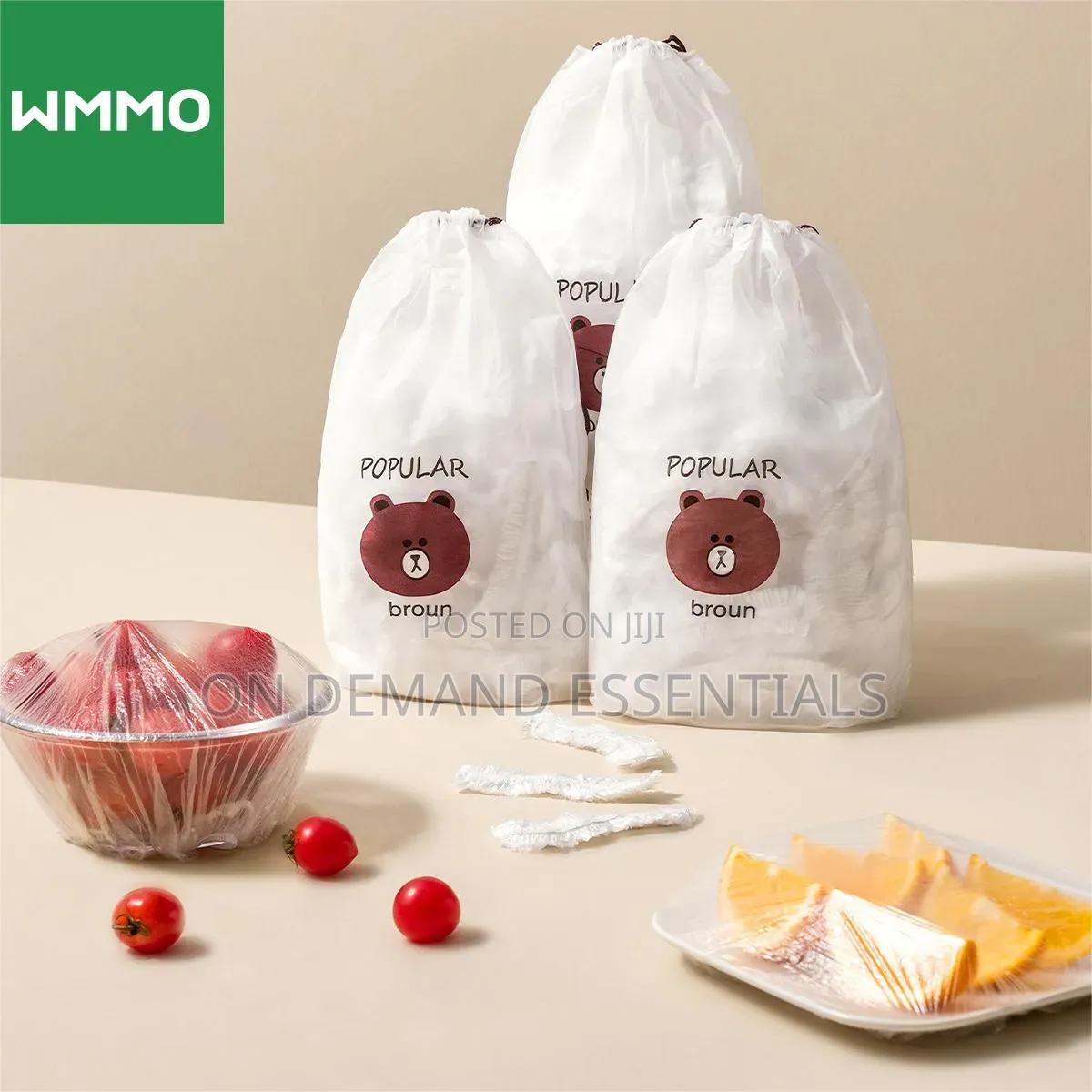 New 100 PCS Reusable Food Storage Covers Bags for Bowls