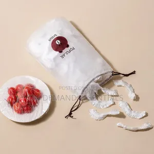 New 100 PCS Reusable Food Storage Covers Bags for Bowls
