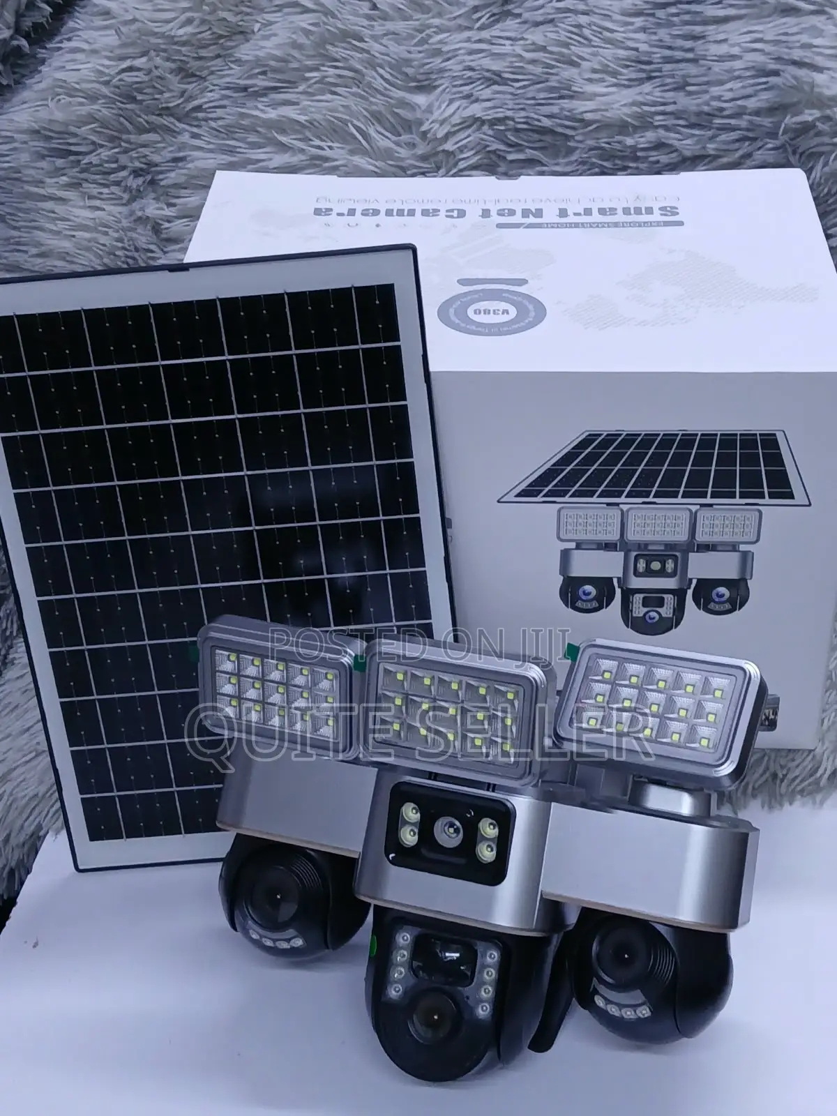 Smart VTS30A 4G Triple Lens Solar Security Camera With 360° View