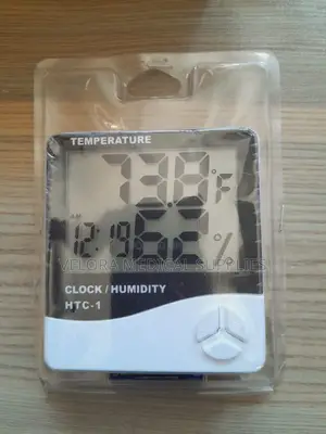 HTC-1 Digital Thermometer Hygrometer With Clock