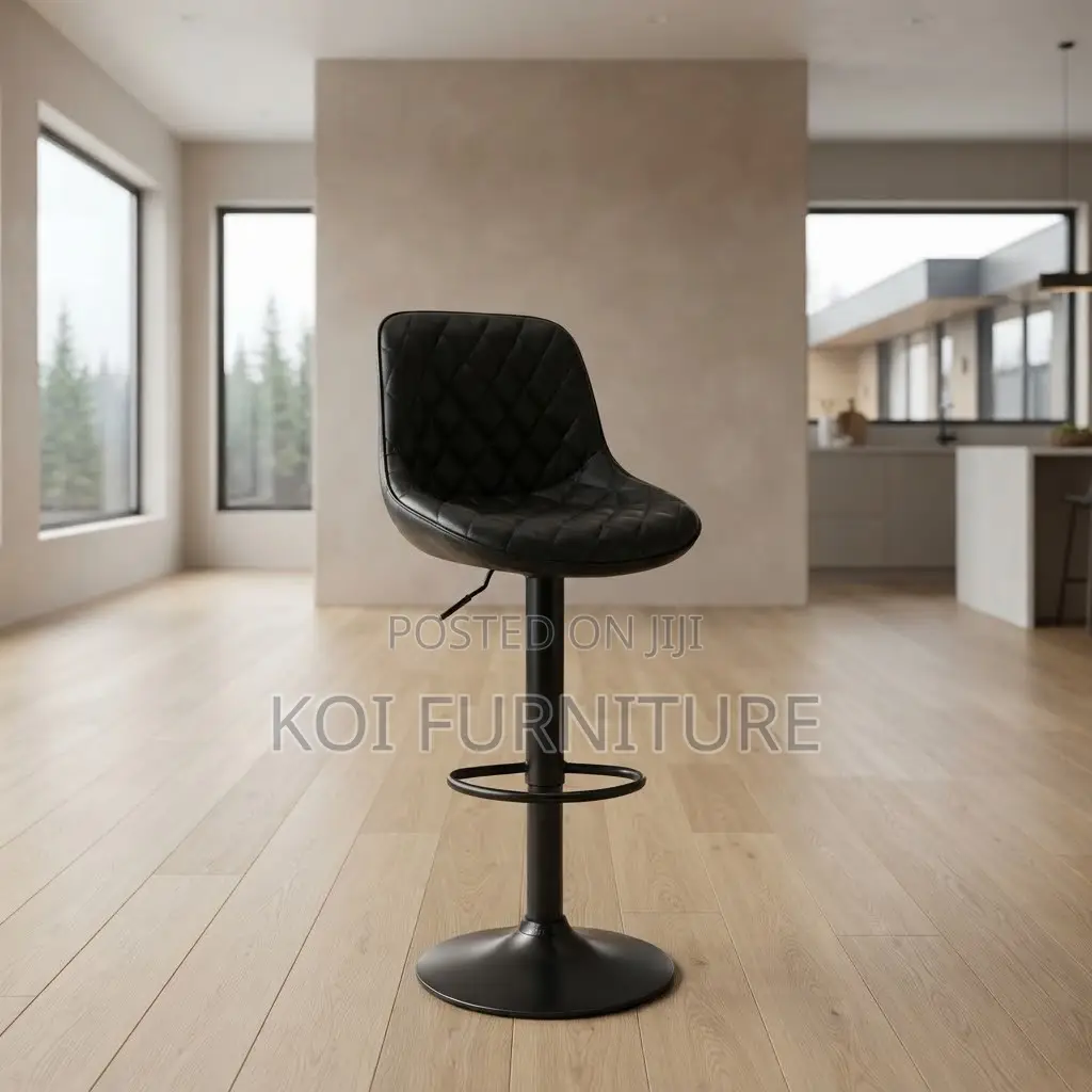 Barstools; Reclining Leather Ergonomic Barstools