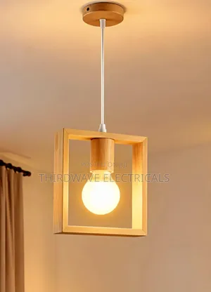Nordic Simple Hollow Wooden Pendant Light Holder