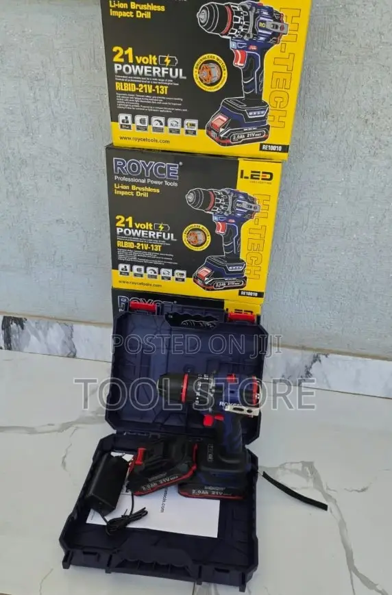 Royce 21V Brushless Cordless Drill/Royce 21V Professional Impact Drill