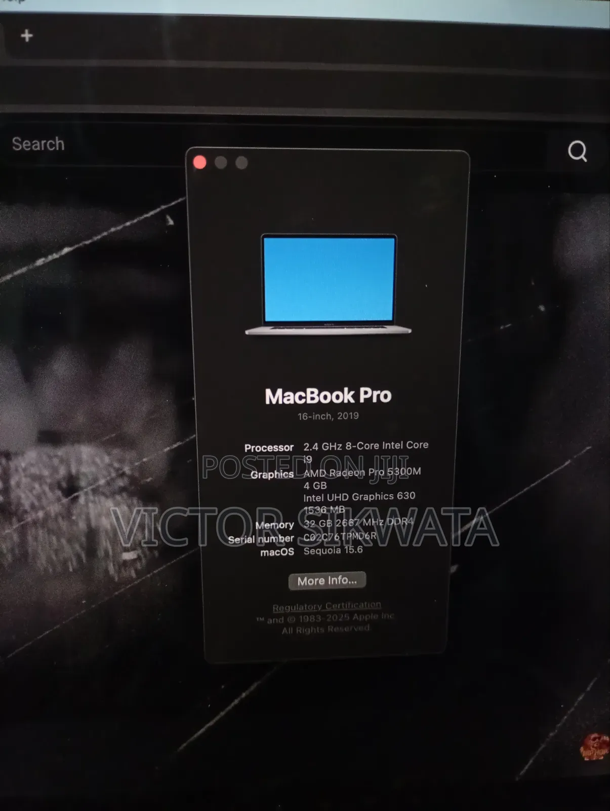 Laptop Apple MacBook Pro 2019 32GB Intel Core i9 SSD 1T
