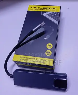 5-in-1 Type-C Converter Hub With USB-C Ports
