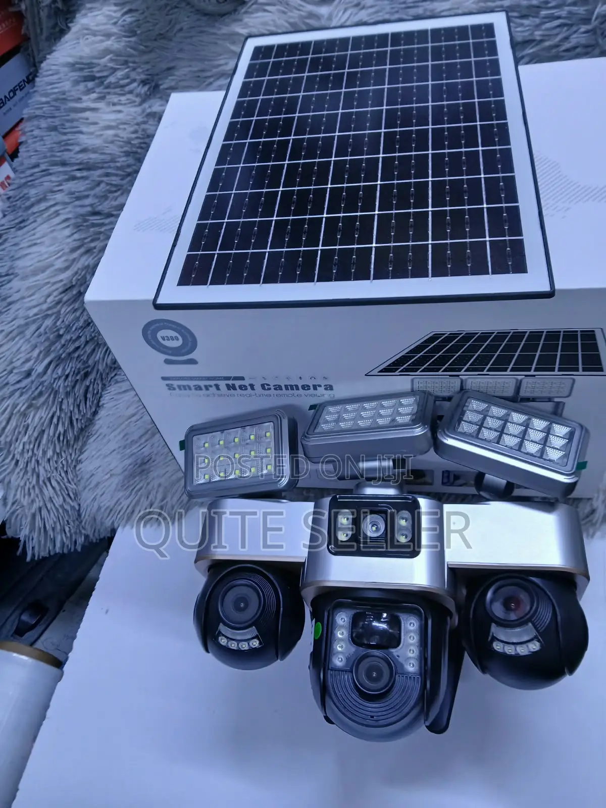 Triple Lens WiFi Solar PTZ Security Camera for Home & Business