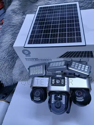Triple Lens WiFi Solar PTZ Security Camera for Home & Business