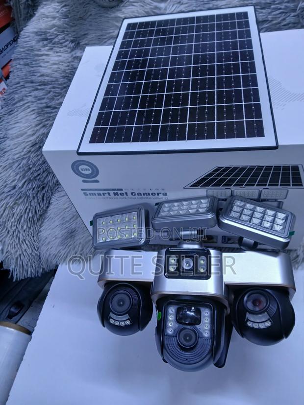 Triple Lens WiFi Solar PTZ Security Camera for Home & Business