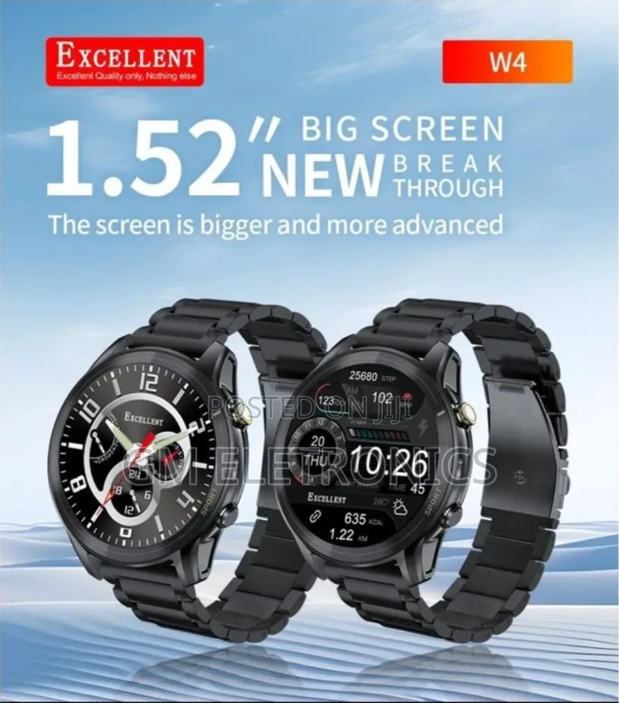 Original Execellent W4 Metallic Smart Watch