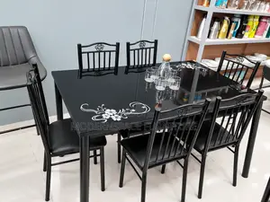 Elegant 6 Seater Black Dining Set