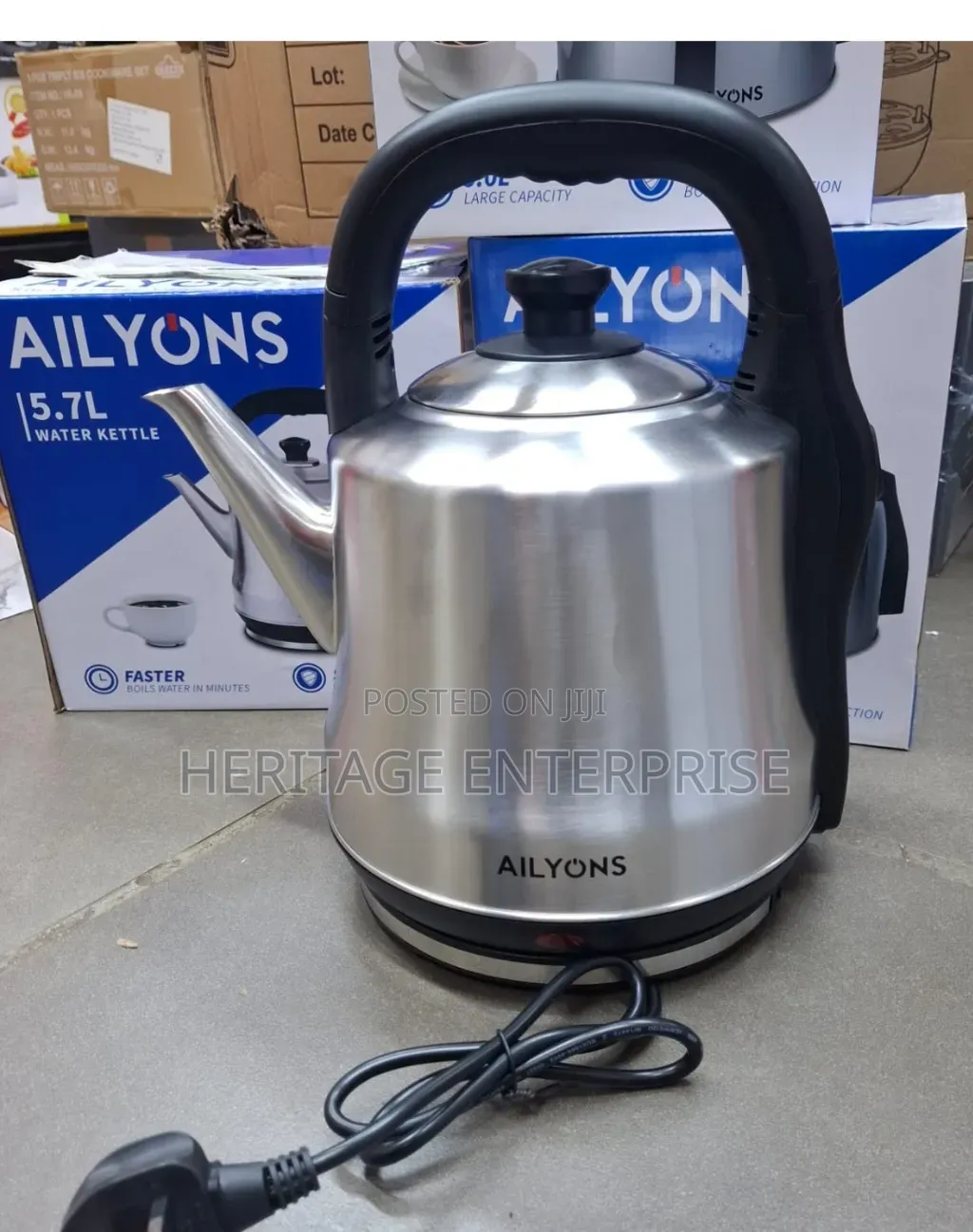Electric Kettle, AILYONS 5.7 Litres Kettle