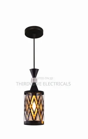 Beautiful Modern Gold Cylindrical Pendant Light