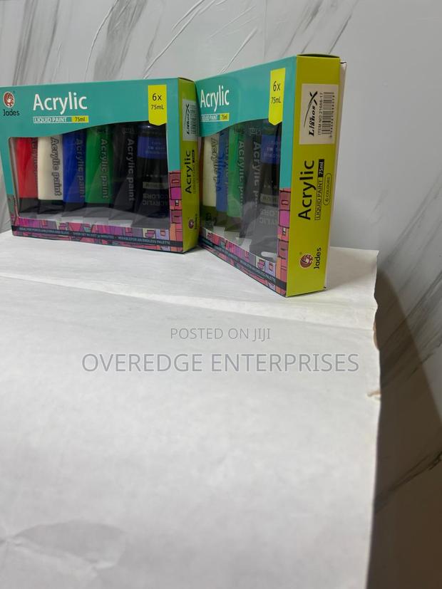6pc Set Acrylic Paint - main view