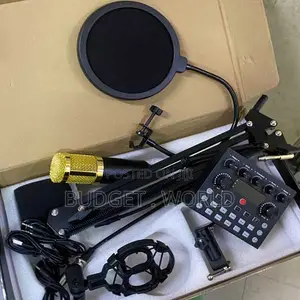 V8S Live Sound Card V8S + BM800 Condenser Mic With Live Recording