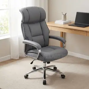 High Back Office Chair With Fixed Headrest