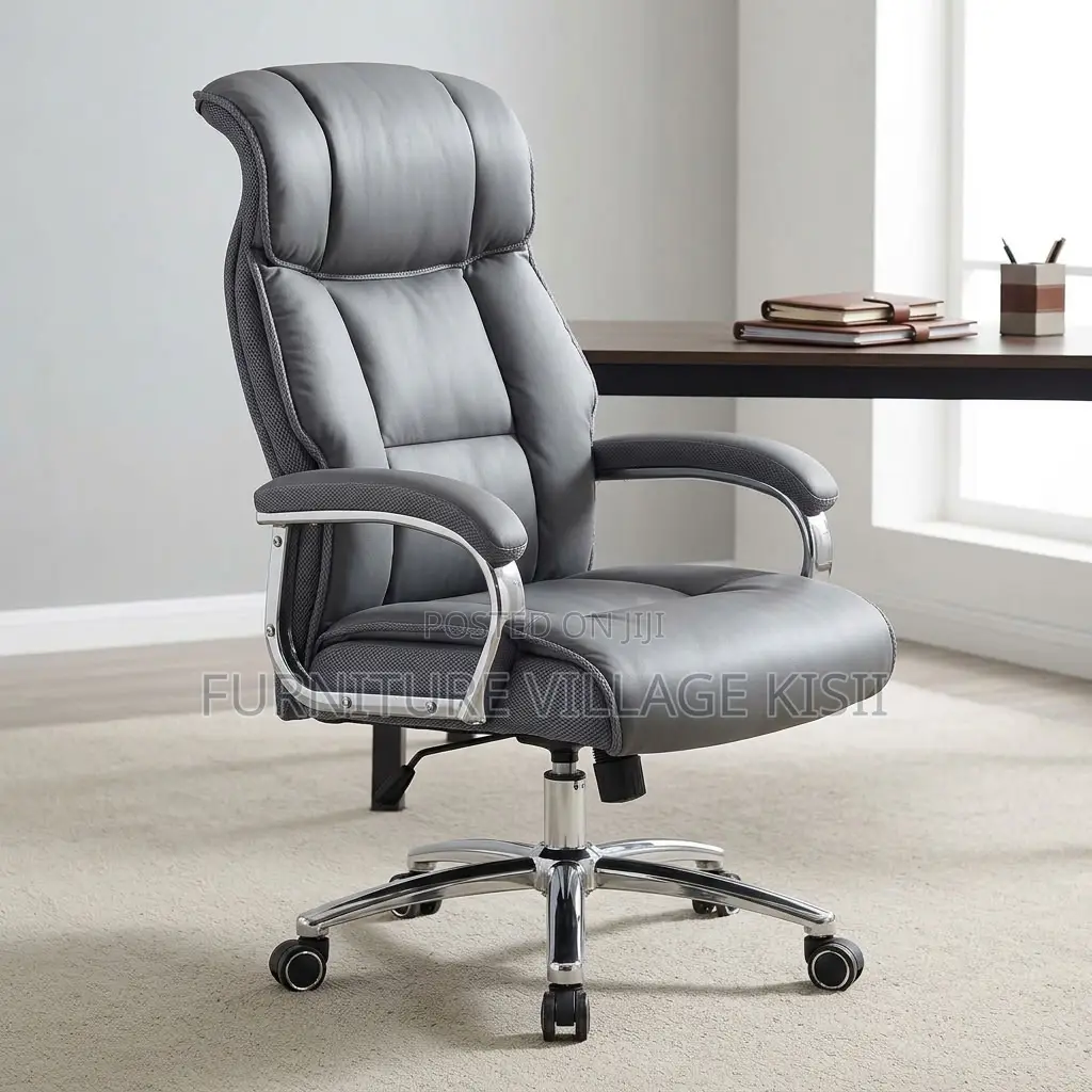 High Back Office Chair With Fixed Headrest