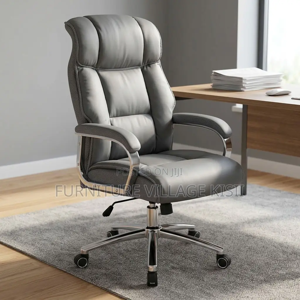 High Back Office Chair With Fixed Headrest