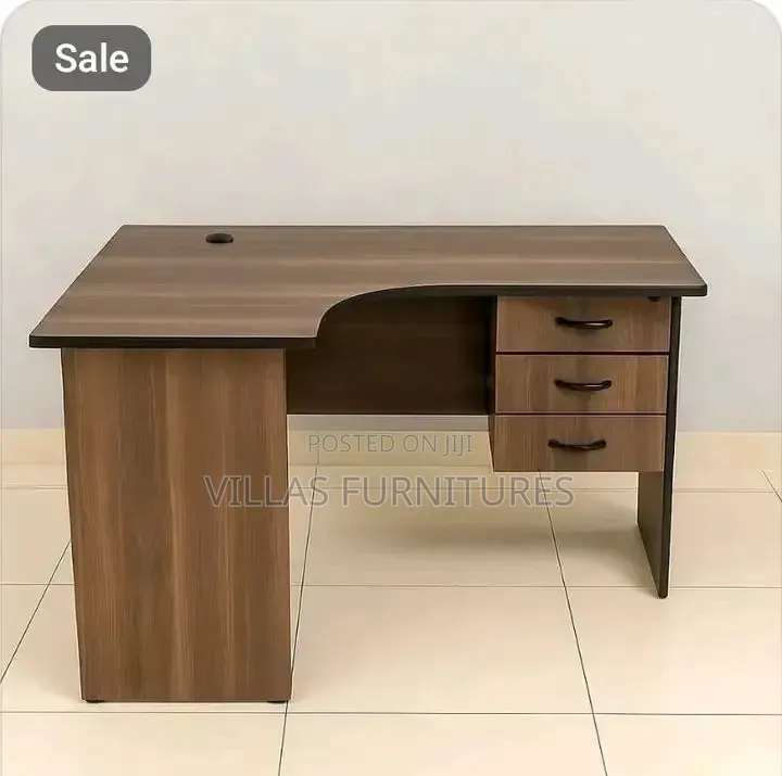 Modern Walnut L Shaped Desk