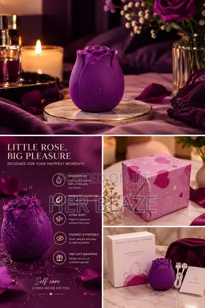 Rose Shaped Vibrator for Females Wholesale Price Medicalgrade Silicone