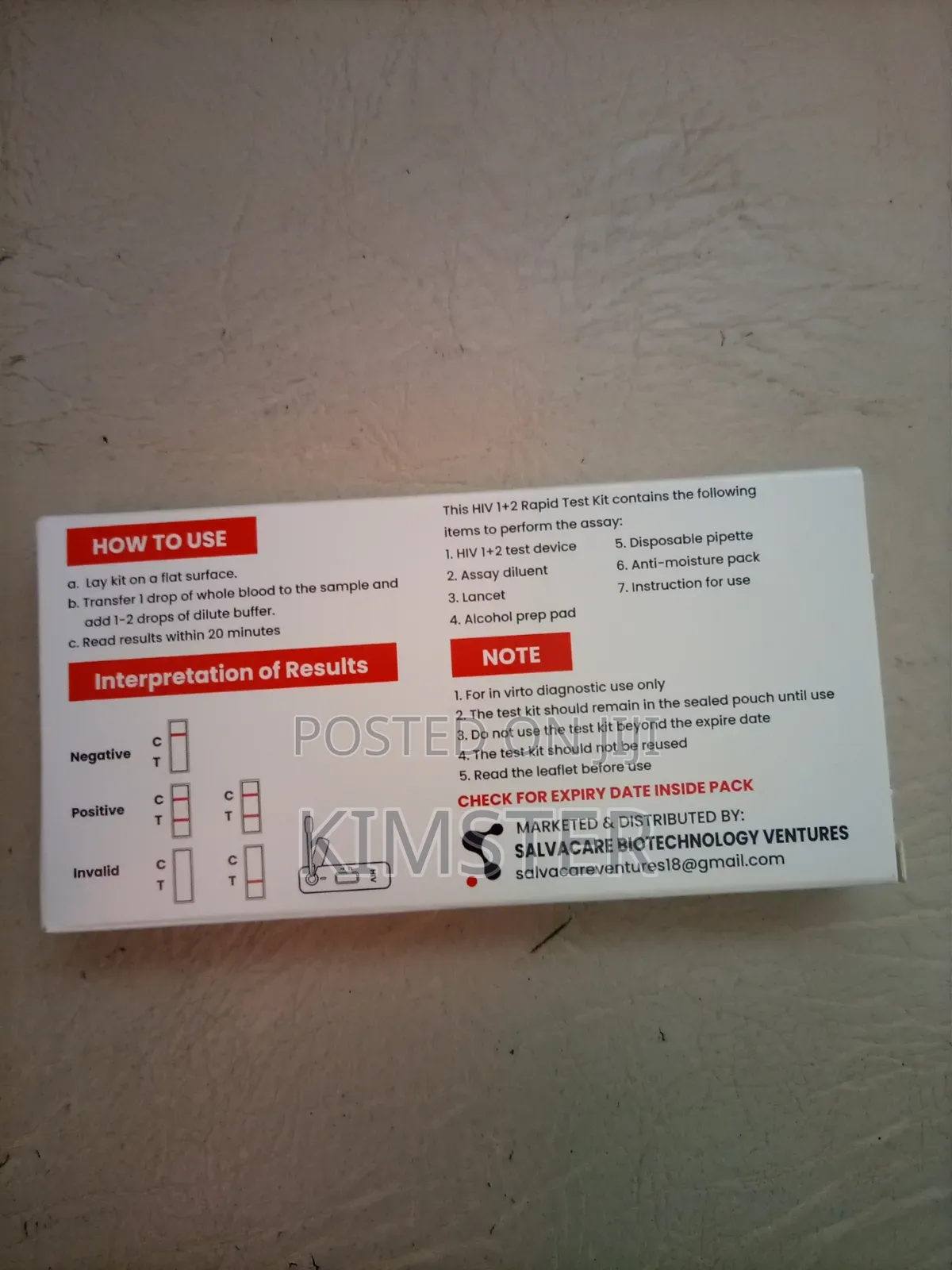 Hiv Sure Test Kit