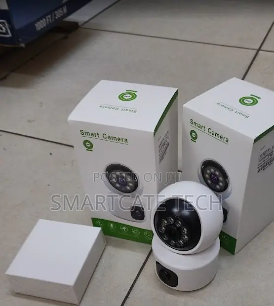 Smart Dual Lens WiFi Indoor Security Camera With Two-Way Talk