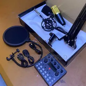 V8 External Audio BM 800 Condenser Microphone Live Sound Card