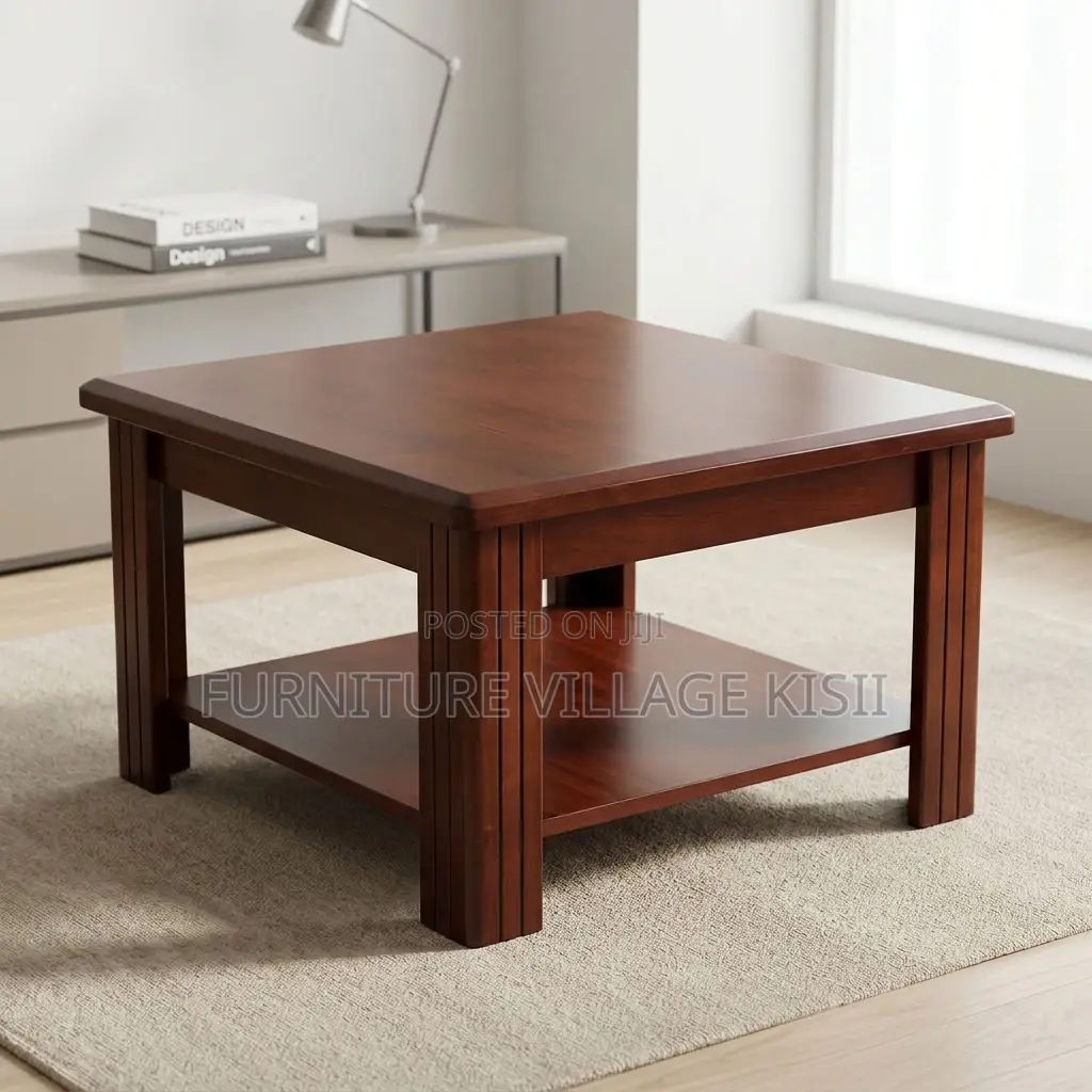 Mahogany Coffee Office Stool
