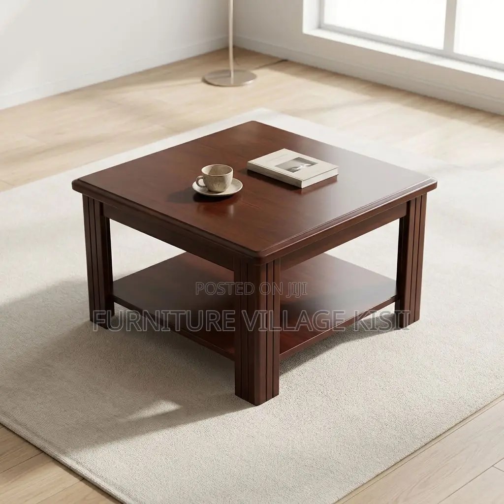 Mahogany Coffee Office Stool