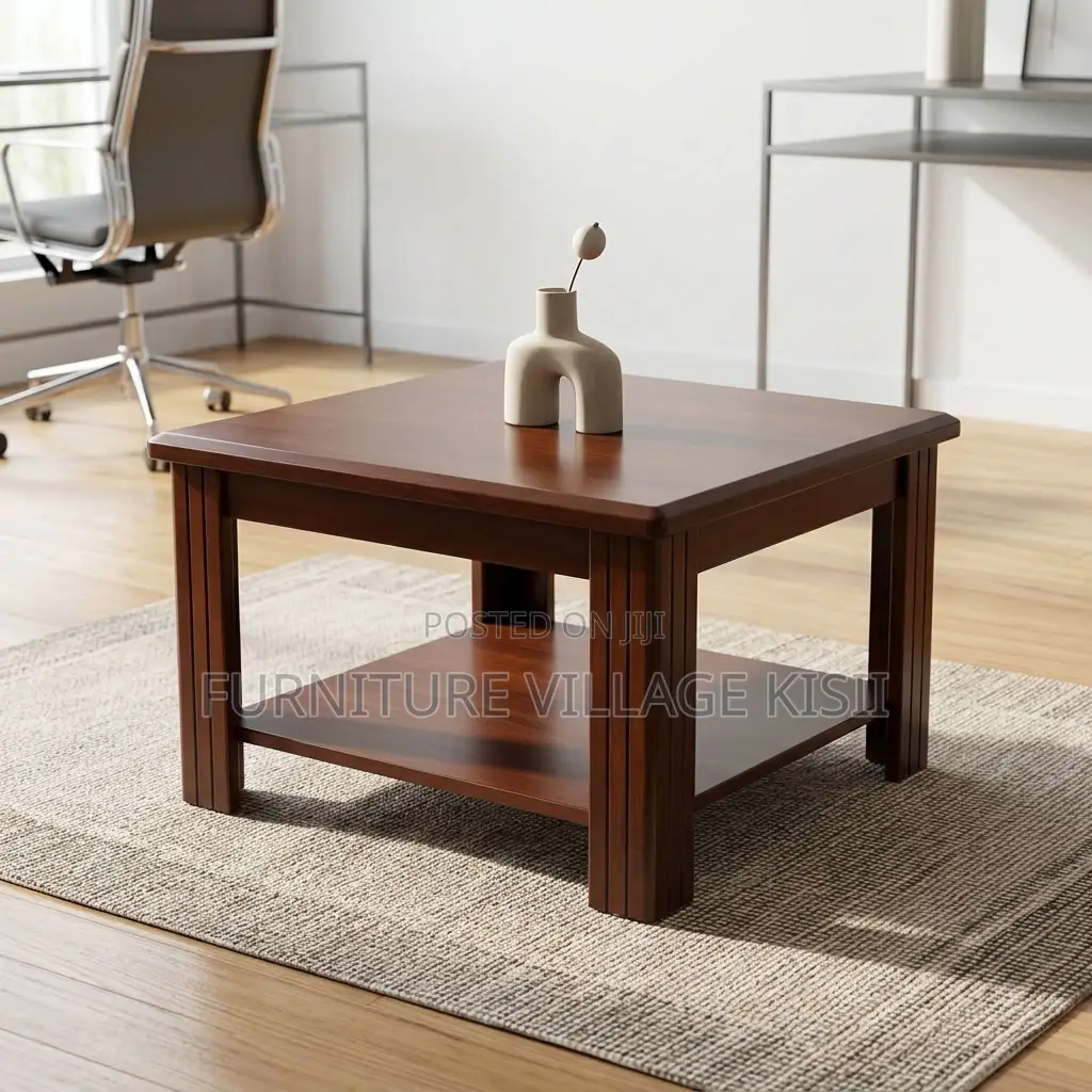 Mahogany Coffee Office Stool
